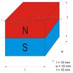 Zoom in - 10 x 10 x 10 mm ( N45 ) 100 stuks