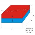 Zoom in - 10 x 10 x 5 mm ( N45 ) 100 stuks