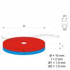 Zoom in - 10 x 2 mm / 1,5 mm ( N45 ) 100 stuks