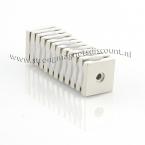 Zoom in - 25 x 25 x 5 mm / 4,3 - 7 mm  ( N45 ) 12 stuks