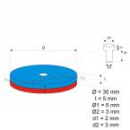 Zoom in - 30 x 5 mm / 3 - 5 mm ( N45 ) 10 stuks