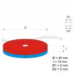 Zoom in - 45 x 15 mm / 5 mm ( N45 )