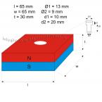 Zoom in - 65 x 65 x 30 mm / 9 -13 mm ( N 45 )